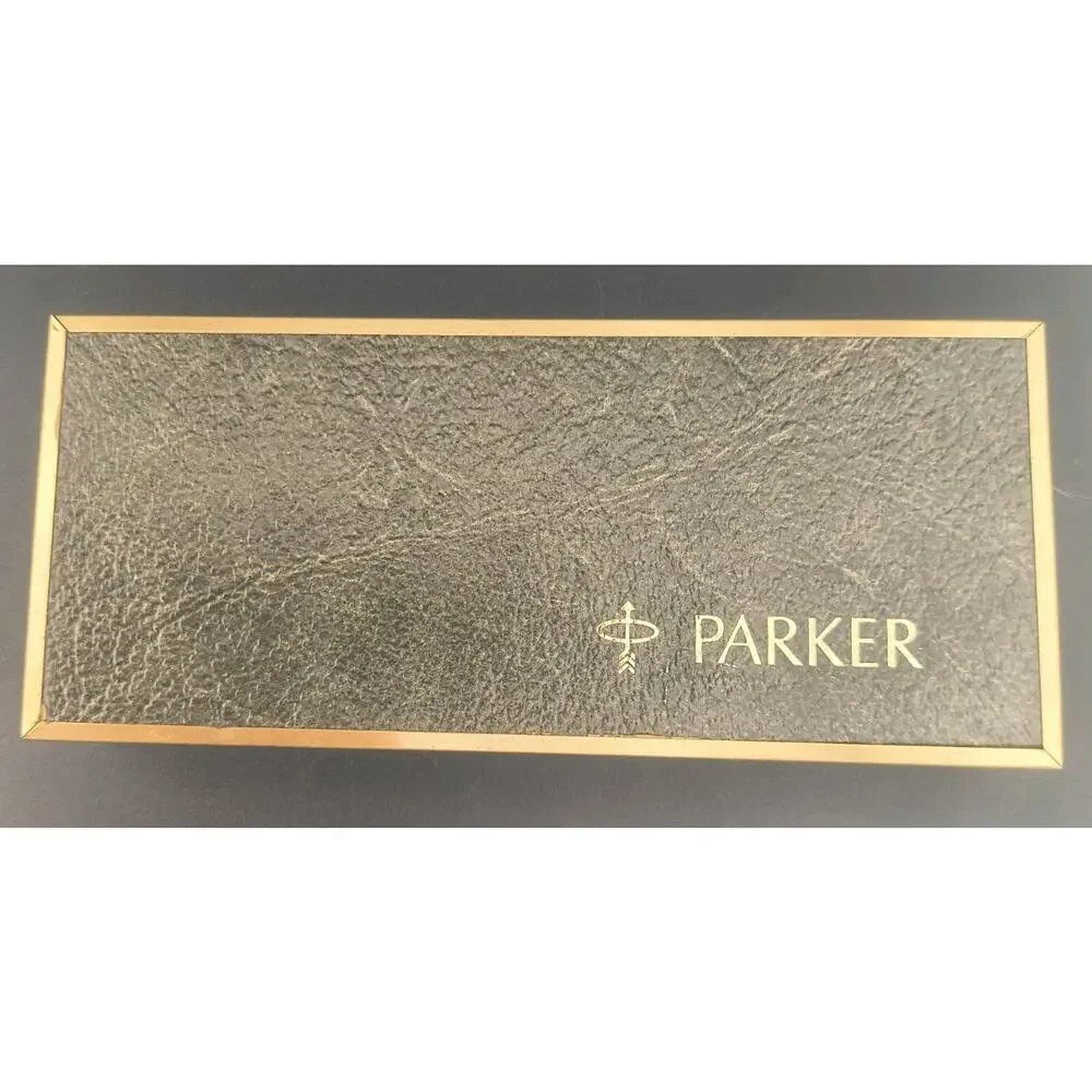 Vintage Parker 75 Imperial Set Classic Empty Double Pen Box Case Red Velvet